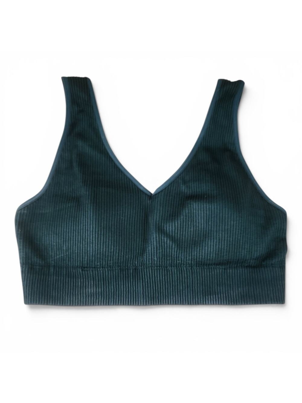 Aerie Superchill Padded Bralette XL Dark Green Comfort Wireless Yoga Gym Workout